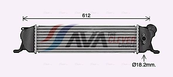 Купити HY4489 AVA Радіатор интеркуллера